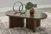 Ashley Furniture T689-0 Korestone - Oval Cocktail Table - Dark Brown