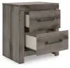 Ashley Furniture PCB2405-92 Graystorm - Two Drawer Night Stand - Brown Gray
