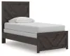 Ashley Furniture B3789/31/36/53/83 Ashley Furniture B3789/31/36/53/83 Prendonea - 4 Pc. - Dresser, Mirror, Twin Panel Bed - Charcoal