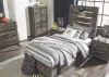 Ashley Furniture B211/31/36/53/52/50(2)/B100-11 Ashley Furniture B211/31/36/53/52/50(2)/B100-11 Drystan - 7 Pc. - Dresser, Mirror, Twin Panel Bed with 4 Side Drawers - Brown / Beige