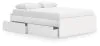 Ashley Furniture EB9630B22 Ashley Furniture EB9630B22 Onita - Queen Platform Bed With 1 Side Storage - White