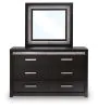 Ashley Furniture PCB2611B1 Ashley Furniture PCB2611B1 Brizmore - Dresser And Mirror - Black