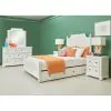Samuel Lawrence Furniture S920-YBR-K11 Savannah - Full Poster Bed with Trundle - White Finish - White