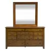 Liberty Furniture 175-BR-KSLDMCN Grandpas Cabin - 5 Piece Bedroom Set (King Sleigh Bed, Dresser & Mirror, Chest, Nightstand) - Aged Oak