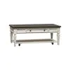Liberty Furniture 417-OT-3PCS Allyson Park - 3 Piece Table Set - Wirebrushed White / Charcoal
