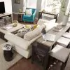 Liberty Furniture 422-OT9001 Heatherbrook - Upholstered Console Stool - Charcoal & Ash