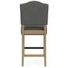 Riverside Furniture 92637 Riverside Furniture 92637 Mix-N-Match Chairs - Button Tufted Upholstered Stool (Set of 2) - Dark Gray