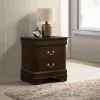 CoasterEveryday 202412 Louis Philippe - 2-Drawer Nightstand - Cappuccino