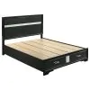 CoasterEveryday 206361Q Miranda - Wood Queen Storage Panel Bed - Black