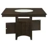 CoasterEveryday 100438 Gabriel - Counter Height Dining Table - Cappuccino