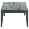 CoasterEssence 753518 Mozzi - Rectangular Faux Marble Coffee Table - Gray And Black