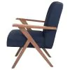 CoasterEssence 905415 Cheryl - Upholstered Wood Arm Accent Chair - Dark Blue