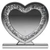 CoasterEveryday 961528 Euston - Heart Shaped Vanity Mirror - Silver