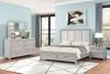 New Classic 00-2442-14N New Classic 00-2442-14N Fiona - 6/6 King 4 Piece Bedroom Set (Bed & Dresser & Mirror & Nightstand) - Gray