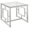 Coaster Fine Furniture 703738-S2 Merced - 2 Piece Rectangular Coffee And End Table Set - Nickel