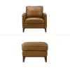 New Classic 25-L1213-CO Caspar - Chair & Ottoman - Caramel