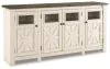 Ashley Furniture W647-60 Bolanburg - Extra Large TV Stand - White / Brown / Beige
