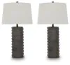 Ashley Furniture L243704 Neilett - Poly Table Lamp (Set of 2) - Antique Brown