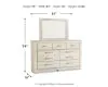 Ashley Furniture B331B1 Ashley Furniture B331B1 Bellaby - Dresser, Mirror - Whitewash