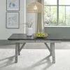 Liberty Furniture 131-CD-TRS Newport - Trestle Table - Smokey Gray / Carbon Gray