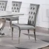 CoasterElevations 111103 Kerwin - Velvet Upholstered Dining Side Chair (Set of 2) - Gray