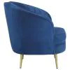 CoasterEssence 506863 Sophia - Upholstered Channel Tufted Barrel Accent Chair - Blue