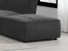 Coaster Fine Furniture 552083 Sunny - Square Upholstered Ottoman - Dark Charcoal