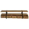 Coaster Fine Furniture 703243 Otto - 5-Drawer Mango Wood TV Stand Media Console - Brown