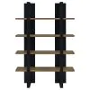 CoasterEveryday 882036 Danbrook - 4-Shelf Bookshelf - Black And Aged Walnut