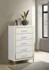 Coaster Fine Furniture 224735 Lucia - 5-Drawer Bedroom Chest - White