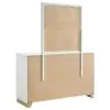 Coaster Fine Furniture 224773M Caraway - 6-Drawer Dresser With Mirror - White