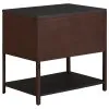 Coaster Fine Furniture 930221 Zimmerlee - 2-Drawer Side Table with Shelf - Rust Brown