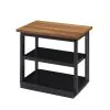 New Classic T3772-3P Decker - 3 Piece Occasional Set (1 Coffee & 2 End Tables) - Brown / Black
