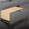 New Classic B1826-050 Symmetry - 10 Drawer Dresser - Charcoal
