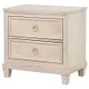 Coaster Fine Furniture 215922 Pembroke - 2-Drawer Nightstand Bedside Table - Washed Oak