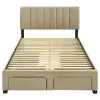 Coaster Fine Furniture 316010FB1 Wheatland - Full Headboard, Drawers & Slats, Box 1 of 2 - Light Brown