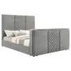 Coaster Fine Furniture 315994KEB1 Tara - Eastern King Headboard , Box 1 of 3 - Gray