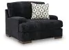 Benchcraft® 8040423 Whitmore Manor - Chair And A Half - Black Pearl