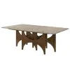 ACME DN07060 Oleia - Dining Table With Engineered Marble - Natural Marble & Walnut