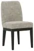 Ashley Furniture D984-01 Burkhaus - Dining UPH Side Chair (Set of 2) - Beige / Dark Brown