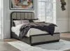 Ashley Furniture B821B2 Ashley Furniture B821B2 Rowanbeck - Queen Upholstered Panel Bed - Gray / Black