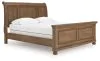 Ashley Furniture PCB779B16 Feddinger - California King Sleigh Bed - Medium Brown
