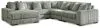Ashley Furniture 21105S6 Ashley Furniture 21105S6 Lindyn - Left Arm Facing Corner Chaise 5 Pc Sectional - Fog