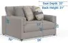 Jackson Furniture Industries 240501-1949/18-2557/18 Jackson Furniture Industries 240501-1949/18-2557/18 Trevor - Chair & 1/2 - Nickel