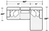Jackson Furniture Industries 3303/46/76-18 Jackson Furniture Industries 3303/46/76-18 Logan - 2 Piece Upholstered Sectional With Comfort Coil Seating And 5 Included Accent Pillows (Right Side Facing Chaise) - Moonstruck