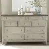 Liberty Furniture 457-BR31 Ivy Hollow - 9 Drawer Dresser - Weathered Linen / Dusty Taupe