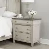 Liberty Furniture 457-BR62 Ivy Hollow - 3 Drawer Bedside Chest With Charging Station - Weathered Linen / Dusty Taupe