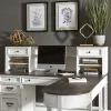 Liberty Furniture 417-HO140 Allyson Park - Hutch - Wirebrushed White / Charcoal