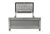 New Classic 02-9698S-100 Valentino - 6/6 King Bed - Silver