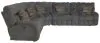Jackson Furniture Industries 635/91/99/98-88 Jackson Furniture Industries 635/91/99/98-88 Ashland - 3 Piece Power Reclining Sectional With 4 Lay Flat Reclining Seats - Granite